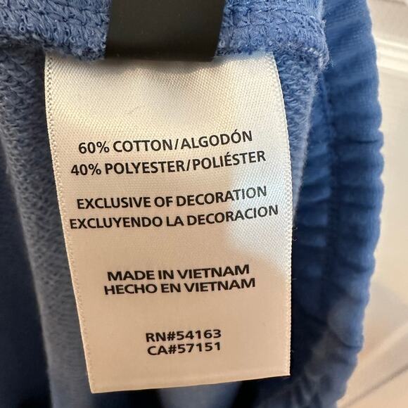 DKNY Women's Blue Cargo Shorts L Elastic Waist Pockets‎ Lounge Gorpcore Sporty - Picture 7 of 8